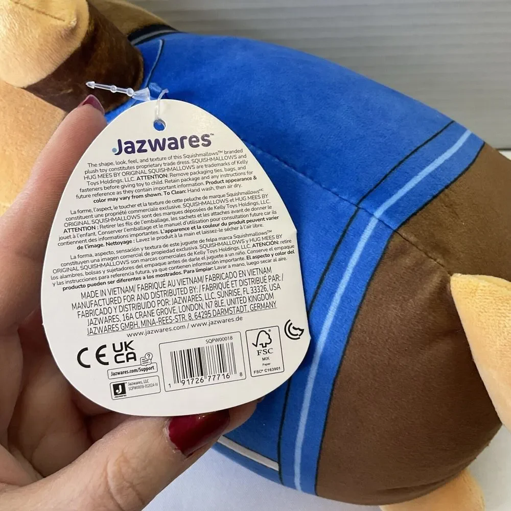 Squishmallows Nickelodeon Paw Patrol Chase Hugmee‎ Plush 14 Inches Super Cuddly